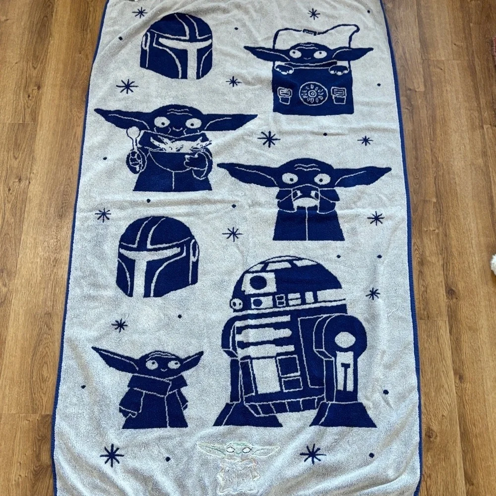 Star Wars Blue Towel with Characters